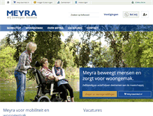 Tablet Screenshot of meyra.nl
